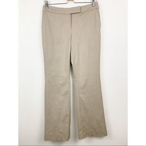 WHBM Dress Pants 2R Flare Leg Khaki Beige Work